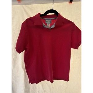PENDLETON Men's Red‎ Short Sleeve Polo Shirt Size Medium